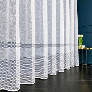 JACQUARD-GARDINE HÖHE 2,50 M STREIFEN